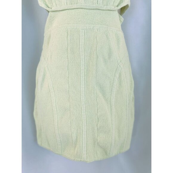 Herve Leger Mint Green Strapless Boucle Mini Dress $1,190 - Picture 6 of 14
